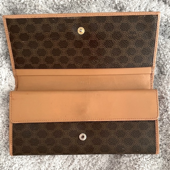 Celine Triomphe Leather PVC Macadam Crossbody Long Wallet with Unbranded… - Picture 3 of 9